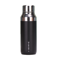 Bouteille d'eau en acier inoxydable de 400 ml, gourde isotherme, tasse, logo et couleur personnalisés