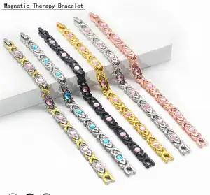 Bracelet de bijoux magnétiques à énergie détachable pour femmes, cadeaux de saint-valentin, Bracelets d'amitié réglables pour femmes
