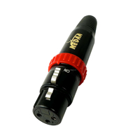 Connecteurs audio vidéo XLR femelles plaqués or 2U de haute qualité, personnalisés, pour usine OEM