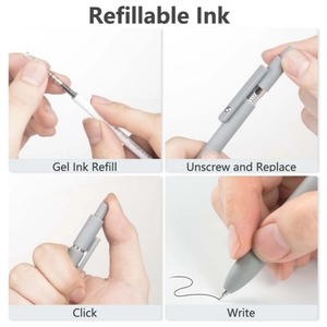 Bolígrafos de gel bonitos de escritura suave, Premium bolígrafo retráctil de 0,5mm, bolígrafos de tinta negra de secado rápido de punta fina - Product Image 4
