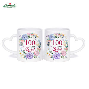 Servicio de Diseño Gratuito para Regalos del Día de la Madre, Taza de Cerámica con Asa de Corazón, Impresión Divertida, Venta al por Mayor, Logotipo Personalizado, Taza de Porcelana Blanca - Product Image 4
