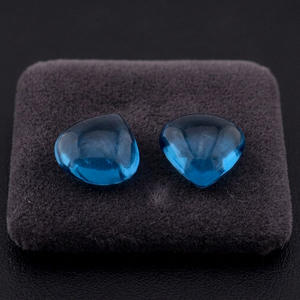 GOPIKA Topacio Azul de Londres, Gema Suelta Natural, Corte Princesa Cuadrado, Alta Calidad, 8MM, de Rajastán, para Joyería - Product Image 2