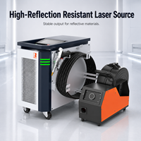 Nouvelle machine de soudage au laser à fibre 2000W, refroidie par air, pour le soudage au laser des métaux avec alimentation par fil de 0,8 à 2,0 mm