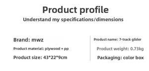 Juguete planeador de pista de coche pequeño divertido para niños, pista deslizante de coche de carreras de inercia de <span class=keywords><strong>madera</strong></span> multicapa para jugar - Product Image 6