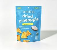 OEM ODM Op maat gemaakte logo stand-up pouch, bedrukte verpakkingstas voor gedroogde ananas, gevriesdroogd fruit, conserven en gekonfijt fruit