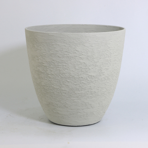 2026New Surface Stylish Gypsum-Textured Plastic Plant <strong>Pots</strong> Large Size Round Urn Planter Macetas Grandes Para <strong>Plantas</strong> Indoor - Product Image 6