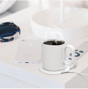 DD2422 Smart 55 Degree Eco-Friendly Porcelain Cup Holder Milk Heater <b>Coaster</b> Set Tea Mug Gift Office Coffee Automatic Cup - Product Image 5