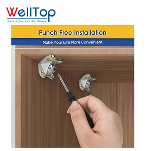 Лидер продаж, мебельные аксессуары, пластиковые Угловые Коннекторы в форме бабочки, прямоугольные металлические кронштейны для деревянного шкафа - Product Image 5