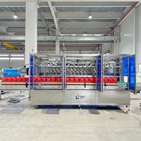 Ligne de production de machines de remplissage automatiques de détergent liquide pour vaisselle, nettoyant pour les mains, à piston servo