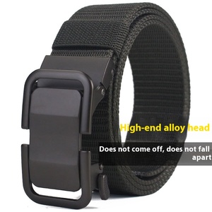 Cinturón táctico informal que combina con todo para hombre, nuevo automático para jóvenes para hebilla, piel de vaca con aleación de cuero nuevo y nailon de lona - Product Image 2