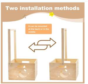 Caja <span class=keywords><strong>de</strong></span> madera personalizada para baby shower, armario, cesta para bebé con asa, caja <span class=keywords><strong>de</strong></span> almacenamiento <span class=keywords><strong>de</strong></span> <span class=keywords><strong>bienvenida</strong></span>, soporte para recién nacido, niño y niña, estante <span class=keywords><strong>de</strong></span> regalos - Product Image 5