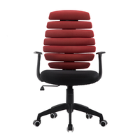 Chaise de bureau pivotante en tissu avec dossier en arête de poisson moderne, inclinaison et levage électriques, vente en gros à Foshan