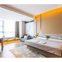 Ensemble de meubles de chambre d'hôtel sur mesure Armoire-lavabo 3, 4 et 5 étoiles pour chambre de villégiature