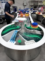 Équipement de jeux aquatiques intérieurs pour enfants Aire de jeux en plastique avec table à eau Jeux pour écoles Parcs d'attractions Table à eau intérieure pour enfants
