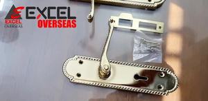 Proveedor Indio Ofrece Elegante Manija de Palanca Georgion de Hierro con Recubrimiento de Latón de 8 Pulgadas a Precio de Mayoreo - Product Image 4