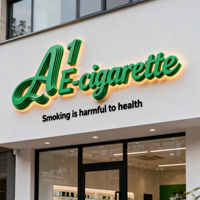 Enseigne publicitaire personnalisée en lettres 3D rétroéclairées à LED, en aluminium et acier inoxydable, étanche IP65