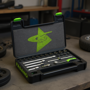 Fasano Socket Wrench <b>Set</b> 1/4 Inch Drive 23 <b>Pc</b> Automotive Repair Tools - Product Image 3