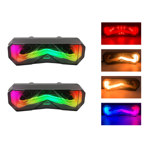 Luces traseras de freno para bicicleta eléctrica, luces de colores ajustables modificadas para <span class=keywords><strong>Honda</strong></span> UQI U1C UQI + otros accesorios de luz de coche - Product Image 3