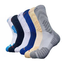 Meilleures ventes de chaussettes de basket-ball chaussettes de sport en coton pour hommes chaussettes de basket-ball antidérapantes