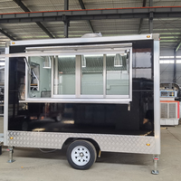 Remorque mobile de restauration en tôle galvanisée certifiée DOT FMVSS pour la vente de hot-dogs, fabriquée en usine