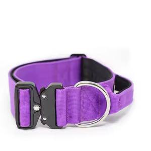 Logotipo personalizado ajustable de alta resistencia de entrenamiento de nailon para perros <span class=keywords><strong>Collar</strong></span> táctico para perros <span class=keywords><strong>Collar</strong></span> para perros antideslizante - Product Image 3