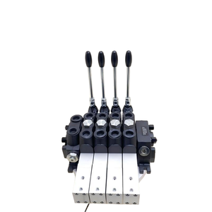 Vanne de commande directionnelle sectionnelle pneumatique hydraulique manuelle Huamao 100L/min à 4 bobines, origine Shandong, pour la construction - Product Image 4