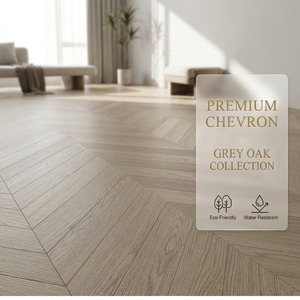 Meilleur Choix <span class=keywords><strong>Parquet</strong></span> Chevron en Chêne Blanc à Clipser – Durable, Sans Limite d'Épaisseur, Texture Moderne pour Intérieur - Product Image 1