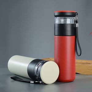 Taza Portátil de Acero Inoxidable 304 con Aislamiento al Vacío, Separador de Té, Ecológica, con Tapa, para Hogar, Oficina, Viajes y Aire Libre - Product Image 2