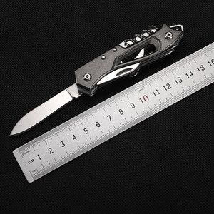 Cuchillo plegable 14 en 1 de acero inoxidable de grado Industrial y DIY, hoja de sierra para exteriores, multiherramienta de bolsillo para caza, supervivencia, Camping, OEM - Product Image 4