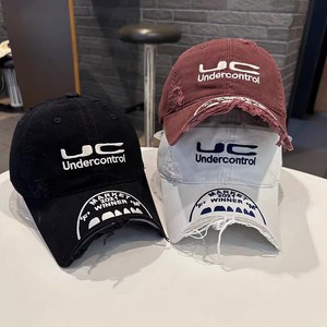 Casquette de baseball <span class=keywords><strong>UC</strong></span> Fashion à visière courte, style déchiré, hip-hop streetwear, unisexe, toutes saisons, ajustable pour les jeunes branchés - Product Image 1