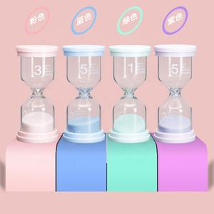 Nouvelle minuterie <span class=keywords><strong>sablier</strong></span> en verre soufflé pour dessus de table <span class=keywords><strong>Miniature</strong></span> décor à la maison Style d'amour taille personnalisable écologique - Product Image 2