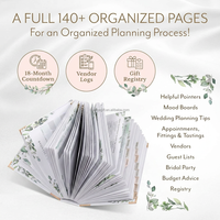 Libro Planificador de Bodas Premium, Tapa Dura, Organizador Nupcial, Diario, Papel Resistente a la Tinta de 120 g/m², Logotipo Personalizado al por Mayor de Fábrica