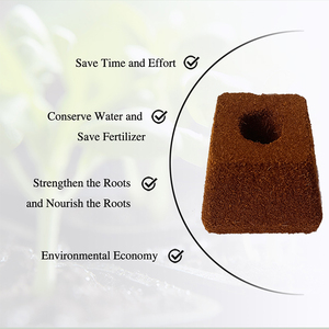 ขายส่ง 80 ชิ้น/กล่อง บล็อกเพาะชำโคโค่ทรงสูง สำหรับปลูกพืชในเรือนกระจก ปลูกแบบไร้ดิน ฐานอัดแน่น กระถางปลูกดอกไม้ - Product Image 4