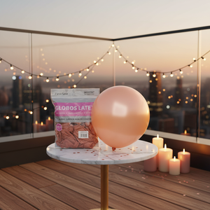 Palloncini in Lattice Party Love 30cm R12 Oro Rosa Metallizzato per Decorazioni di Compleanno per Adulti - Product Image 4