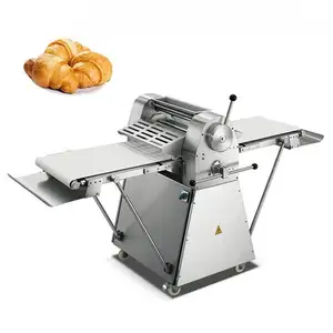 Good Price For Sale Croissant Pastry Dough Roller Press Conveyor Belt Machine For Restaurant Manual Electric Dough Sheeter