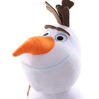 Peluches Olaf La Reine des Neiges, Figurine de Père Noël Blanc, Jouet en Peluche, Modèle de Coussin Doux, Poupée Oreiller pour Cadeau d'Enfant
