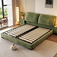 Cadre de lit King/Queen Size rembourré, design italien moderne, écologique, durable, avec un confort doux, cadre de lit personnalisé