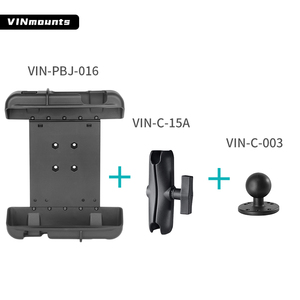 VINmounts Industrial 10 Inch Tablet <b>Holder</b> Kit with 360° Rotation Adjustable Heavy Duty Mount for Forklift Vehicle Equipment - Product Image 2