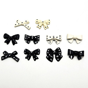 Polka Dot <b>Bow</b> Resin Hair Accessories For Childrens Hair <b>Clips</b> And Ornaments Daily Use High Quality DIY Jewelry Parts - Product Image 2