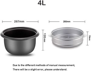 Mini-cuiseur à riz électrique automatique 0,6L/1L avec boîtier en plastique et spatule pour 1-2 personnes – Cuisson efficace et maintien au chaud - Product Image 2