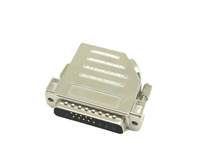 DB25电缆插头盖45度连接器外壳5W5 21W1 D-SUB 25针外壳DSUB 25p金属罩 - Product Image 6