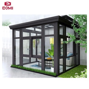 Marca nueva terraza acristalada de aluminio jardín inclinación diseño calor romper de <span class=keywords><strong>Patio</strong></span> de aluminio habitación - Product Image 4