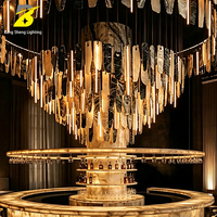 Lustre en onyx, marbre naturel, style art moderne pour bar haut de gamme, club, hall d'entrée
