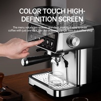 Machine à café intégrée de haute qualité avec broyeur, pression de 20 bars, écran tactile, machine à expresso domestique à un clic pour Americano