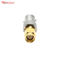 Adaptateur coaxial 50 Ohm en laiton SMA M mâle vers BNC F femelle à faible VSWR pour connexion d'antenne d'équipement de communication sans fil