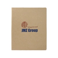 Classeurs à anneaux en papier kraft A4 avec logo personnalisé, couverture rigide, respectueux de l'environnement, classeur de documents en papier