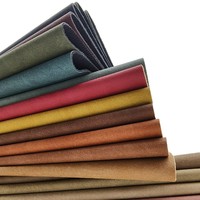 Tissu en similicuir PU bleu foncé, résistant à l'abrasion, pour ameublement, meubles, voitures, canapés, accessoires décoratifs, anti-moisissure, tissé