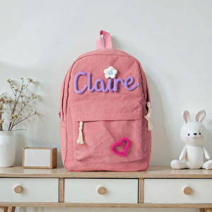 <span class=keywords><strong>Mochila</strong></span> <span class=keywords><strong>Infantil</strong></span> Personalizada <span class=keywords><strong>con</strong></span> <span class=keywords><strong>Nombre</strong></span>, Bolsa de Libros para Niños Pequeños, <span class=keywords><strong>Mochila</strong></span> Escolar para Niños - Product Image 5