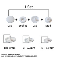 Kancing Tekan T5 Berkualitas Tinggi Harga Murah 12mm Kancing Tekan Pria Wanita
