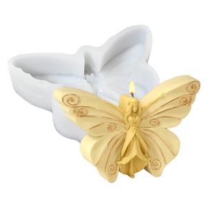 Molde de silicona al por mayor para velas de hadas y mariposas, molde de yeso y jabón con aroma a mariposa, molde de resina para decoración del hogar - Product Image 5